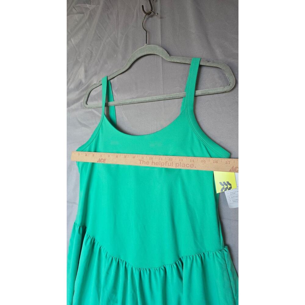 AllInMotion Dress Women XL Green Inner Shorts Pocket Stripe Athletic Pickleball - Picture 4 of 9